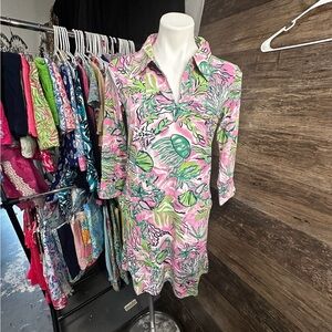 Banana Boat UPF 50+ St Raphael-Pink and Green Sundress Coverup